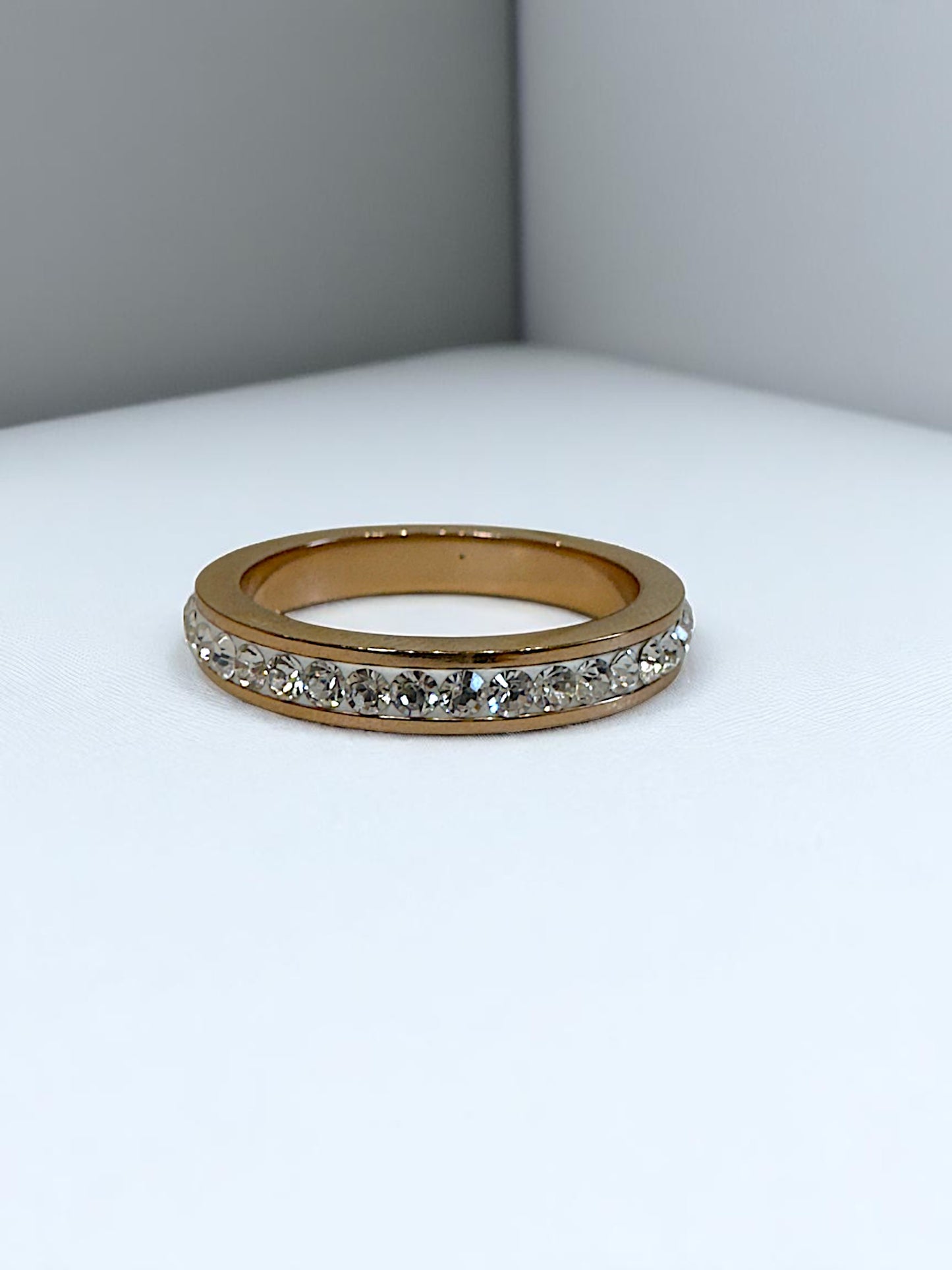 Пръстен AURA с кристали Swarovski и розово златно покритие