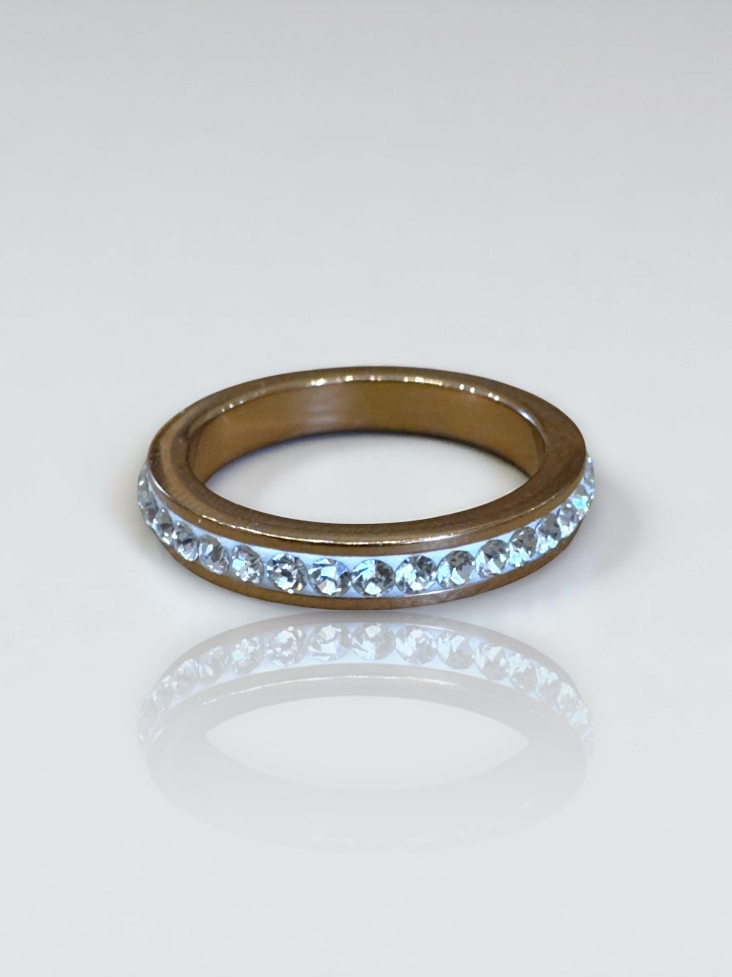 Пръстен AURA с кристали Swarovski и розово златно покритие