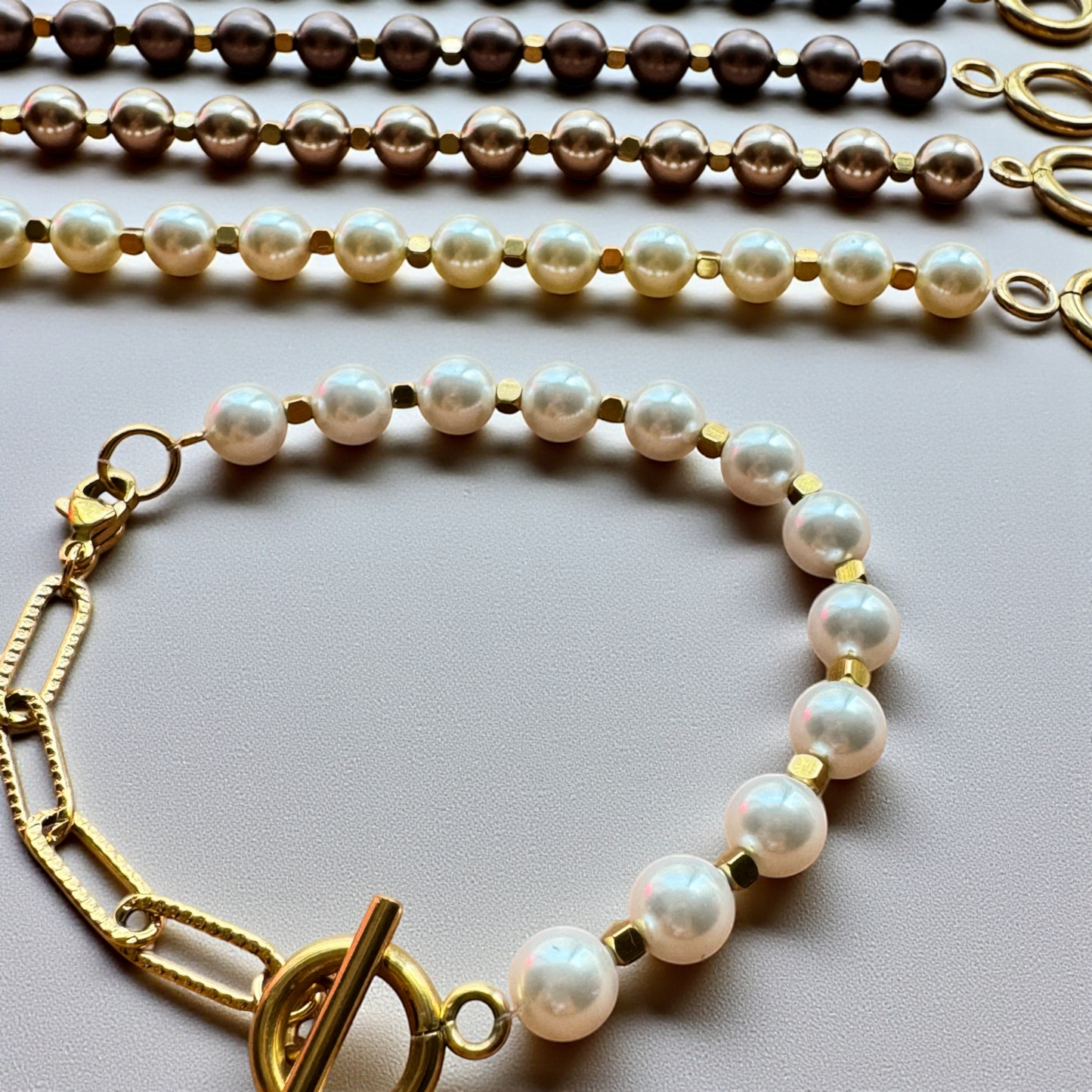 Модул за гривна Pearl Muse с автентични перли Swarovski